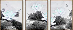新中式装饰画（高清喷绘，晶瓷画）