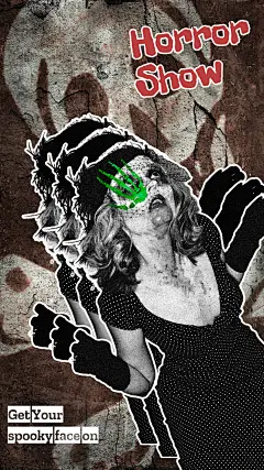 Halloween Festival Horror Woman Text Instagram Story