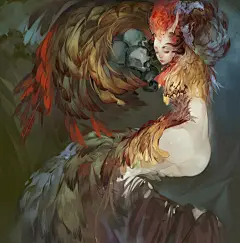 子夜绘内页-luman_山海经,子夜绘,原创,插画,CG,个人志_涂鸦王国插画