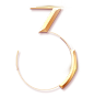 立体金属数字3 层次感  粗细搭配  