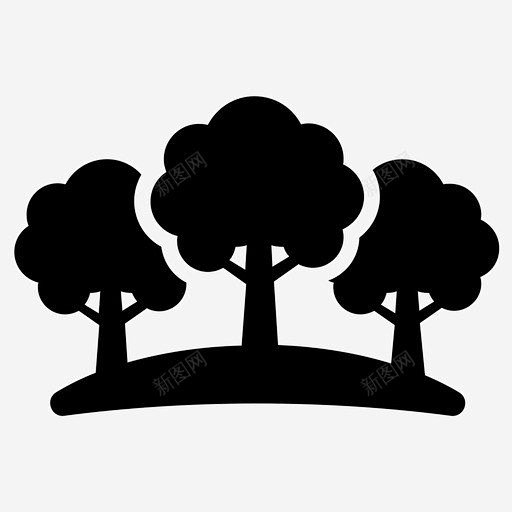 树木森林景观图标 UI图标 设计图片 免费下载 页面网页 平面电商 创意素材图片_天然图标图片素材-花瓣网