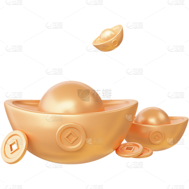龙年春节新春新年过年除夕3D立体C4D金...
