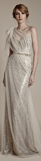 love the tulle over sequins to soften | Ersa Atelier