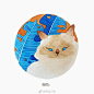 超萌的猫咪头像！快收藏吧~   ins：squarefetish ​ （转) via @ins插画 ​​​​