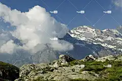 山 天空 自然 全景 高清壁纸 自由背景 Mac壁纸 云