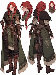 角色｜维京女猎人服饰