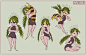 Mimo Character Sheet, Xela Dela Cruz : A project for one of my classes, 'Flora', where I base my characters from common plants/flowers in the Philippines! Here's Mimo (Mimosa Pudica) a.k.a. the Makahiya plant. She's a stubborn one.