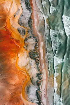 AI数字艺术创意大海沙滩海滩摄影图壁纸-众图网