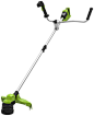 Greenworks Cordless String Trimmer & Brush Cutter 2-in-1 GD24X2BCB (Li-Ion 2x 24V, 38cm/25cm Cutting Width, 2mm Thread/Blade, 6200 rpm, Adjustable Bike Handle, Hi/Low Mode Without Battery & Charger) : Amazon.co.uk: DIY & Tools