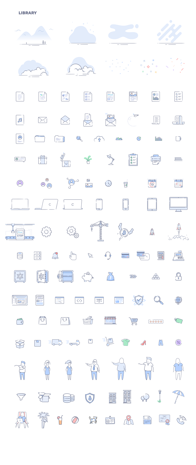 科技主题矢量插图