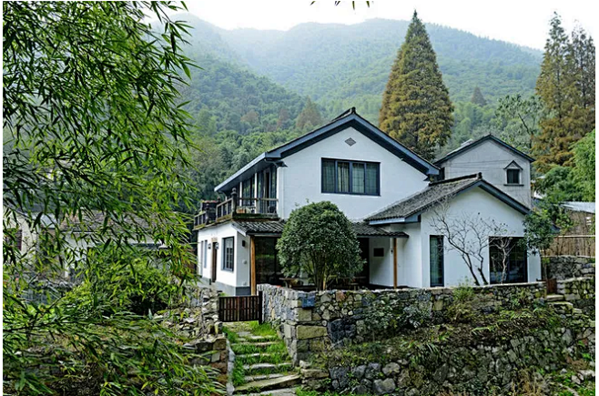 民宿庭院入口景观@图加加景观设计采集到乡村、庄园、民宿(293图)_花瓣建筑设计