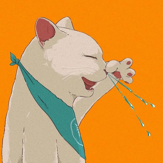 情侣头像 | 原创猫右 | 小情话：情话...