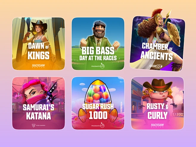 Casino Slot Games Thumbnails | Game Icons by Alex Herzog for Sok Studio ...