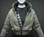 Cyberpunk Bomber Jacket (TAN GREY WOLF COLOR SCHEME)