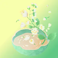 包装插画|茉莉豆浆✨你们都喝过了吗？