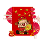 财神立体手绘 (2)