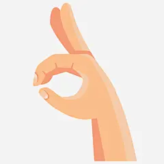 手势动作认可OK卡通矢量图高清素材 指示 免费下载 页面网页 平面电商 创意素材 png素材
