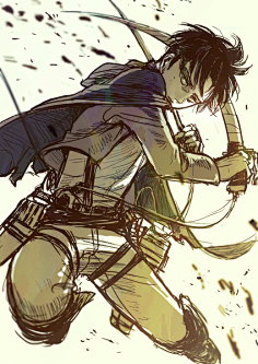 进撃の巨人,p站,进击的巨人,利威尔,兵长,人类最强,利威尔城管 #采集