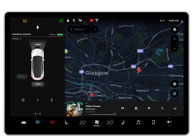 Tesla Model 3 UI – ....