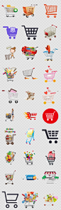 卡通购物车png免抠透明图片超市商场海报素材元素3