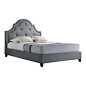 Baxton Studio - Baxton Studio Colchester Gray Linen Modern Platform Bed, King With Bench - Contemporary, comfortable and, dare we say, cheap. Here's a bedroom furniture set with attention to style and quality that's peerless at this price. Our grey king s