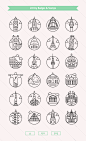 city-vector-badges-landmarks-w24个城市图标ICON