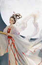 中秋-嫦娥_唐怀瑟plus__插画师作品_涂鸦王国gracg.com