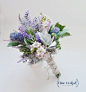 Lavender and Lilac wildflower bouquet with by blueorchidcreations