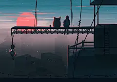 等待（插画/写实/手绘/板绘/场景/治愈/画画）-UI中国用户体验设计平台