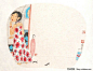  【画家金延林的作品】——    美人团扇 
1975年1月，生于山东淄博。1996年7月，毕业于曲阜师范大学美术系。1998年3月，在山东美术馆举办个人书画作品展。2000年9月，考入鲁迅美术学院，攻读水墨人物画创作方向硕士研究生，2003年7月毕业，获文学硕士学位。2010年9月，入中国艺术研究院，攻读中国画创作研究方向博士学位。