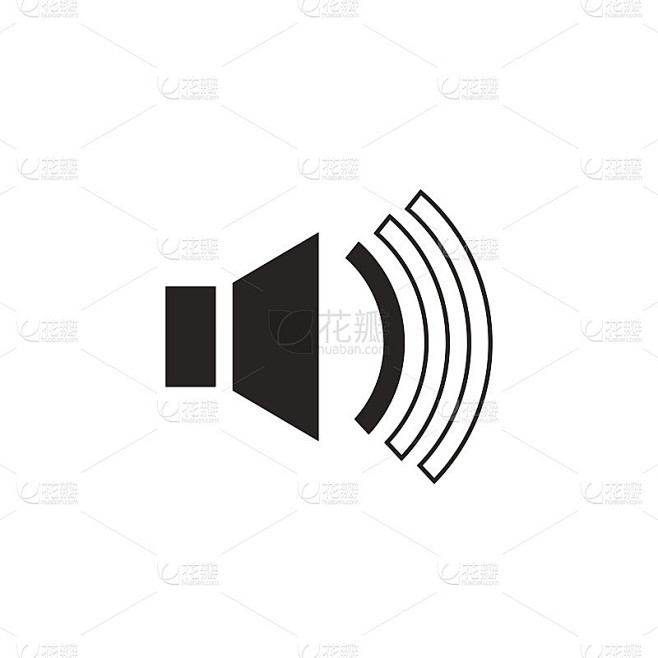 低噪声图标，矢量插图。