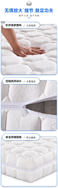 艾美悦有氧棉全拆式压缩软硬适中盒子硬床垫20cm厚家用席梦思定制-tmall.com天猫
