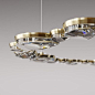 'ALADDIN CIRCLE' Crystal and Brass Contemporary Ceiling Light For Sale at 1stdibs