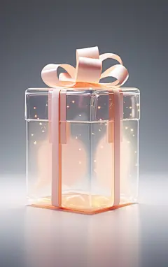 简约立体礼物盒素材图AI图