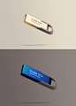 创意U盘设计效果图PSD样机模板 Flying Flash Disk Mockup