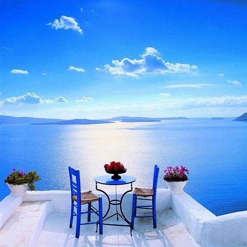 真棒视图 - 圣托里尼岛，希腊