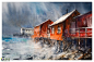 水彩风景画欣赏-彩笔绘 - dudupo.com#水彩画#