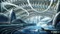 Faith - Al Halam City, Leon Tukker : A hypermodern city, once sprawling with citizens. The population left for unknown reasons and the robots working and maintaining the city kept on doing their job. So we have a super clean city with no one living in it!