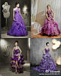 
4款紫色的浪漫婚纱，你喜欢哪一款呢
