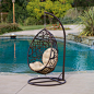Berkley Outdoor Swinging Egg Chair contemporary-hammocks-and-swing-chairs
