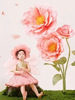 家养女鹅变身花仙精灵巨可爱童话风写真_10_天使·星空印象儿童摄影_来自小红书网页版