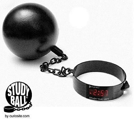 【铁球与学习计时器】连接在一起，重20磅...