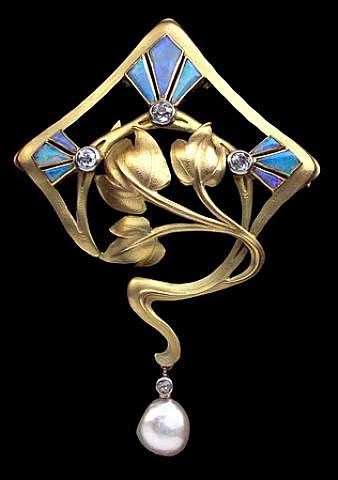 Art Nouveau brooch/p...