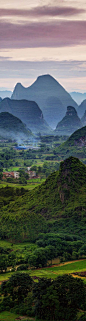 Late afternoon in the Karst of Guangxi, China - photo from #treyratcliff Trey Ratcliff at http://www.StuckInCustoms.com