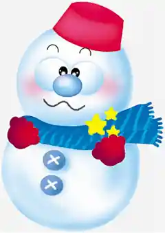 红帽子雪人动漫人物