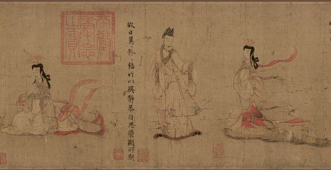 东晋-顾恺之 女史箴图局部-花瓣网