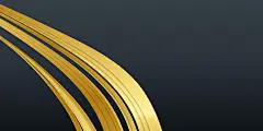 黑金背景 | 图源免费EPS |带有光效的抽象豪华金色背景。金色黑色抽象背景。抽象的金黑波浪背景