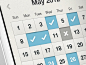Fitness App Calendar UI
