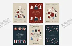 圣诞节日贺卡 【酷图网】圣诞,节日,贺卡,圣诞节,卡片,圣诞元素
