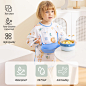 Amazon.com: usbettas Baby Long Sleeve 2 in 1 Smock Bib, Mess Proof Baby Bib with Silicone Food Catcher Pocket, Infant Feeding Smock for Eating, Toddler Waterproof Bibs Shirt for Boys Girls 6-12 Months : Baby